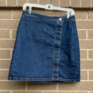 Denim Blue Jean Mini Skirt